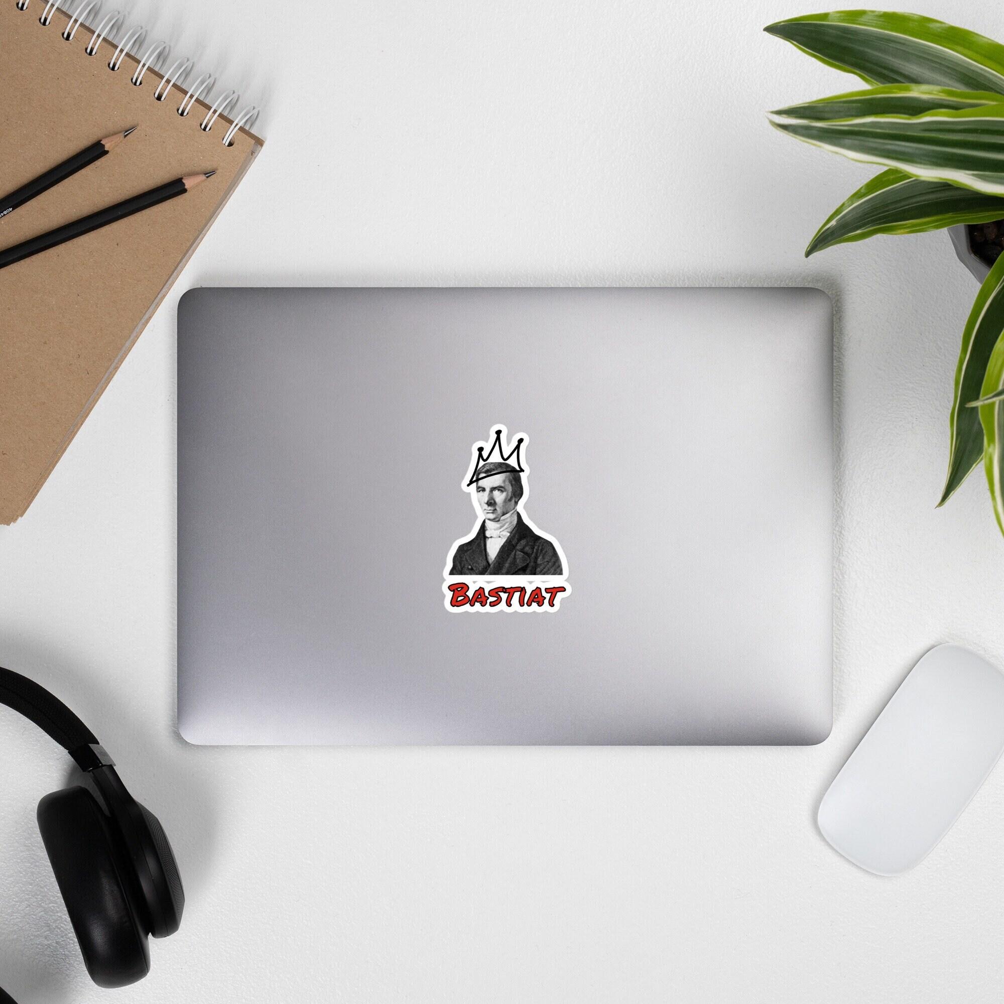 Bastiat Funny Libertarian Stickers, Libertarian Economist Bubble ...